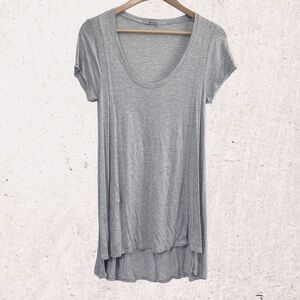 LAmade Gray Asymmetrical Mini Dress